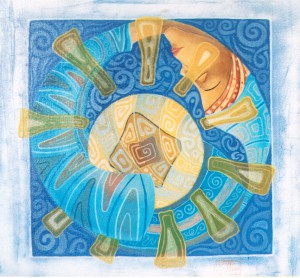 "The endless Game" oil on canvas 70x70 2002. y.kutyur