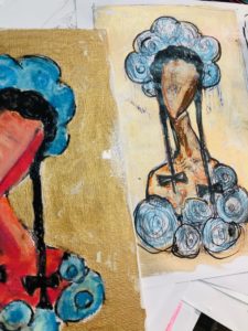 Turquoise. Huile sur toile. 2021, auteur Y. Kutyur (Menton, France)